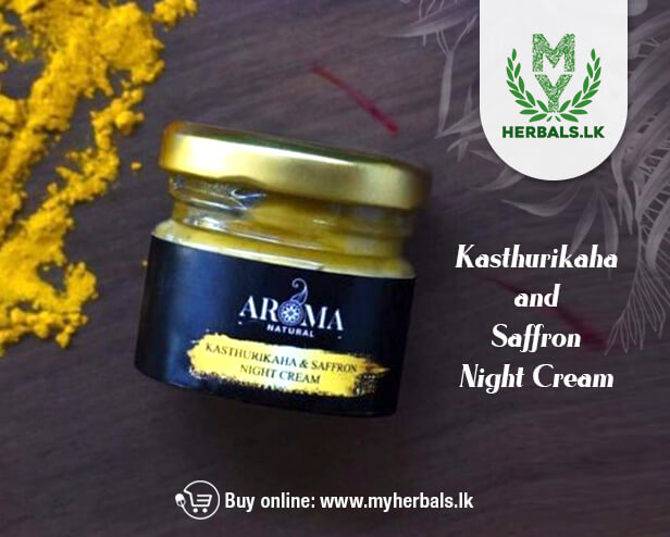 Kasthurikaha and Saffron Night Cream-Aroma Natural Products-www.herbalvoice.lk